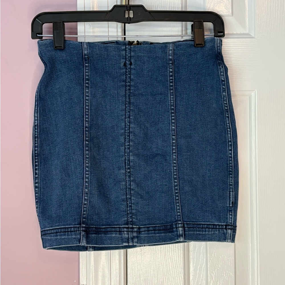 We The Free Indigo Mini Skirt